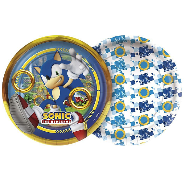 Prato de Papel 18CM Sonic C/8