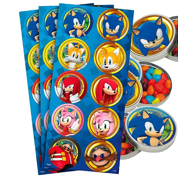 Adesivo Dec Redondo Sonic C/03 Cartelas