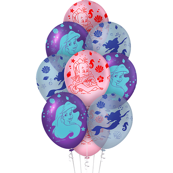 Balão Látex 12" Festa Ariel Premium c/10 unid. Regina Festas / Mais Festa