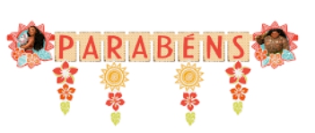 Faixa Decorativa Moana c/1 Unid. Regina / Mais Festa