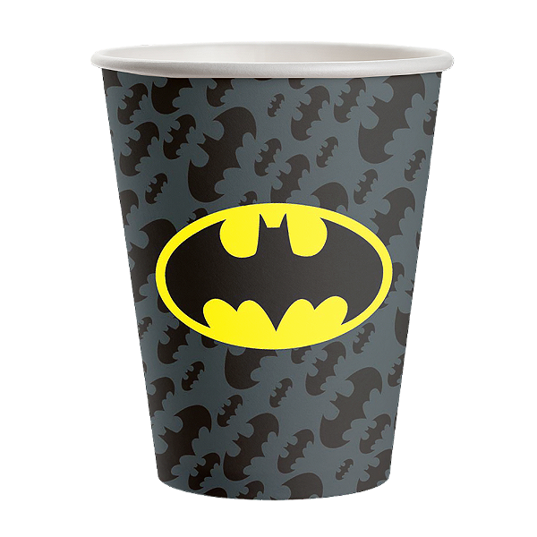 Copo Papel Festa 200ml  Batman c/8 unid. Regina / Mais Festa