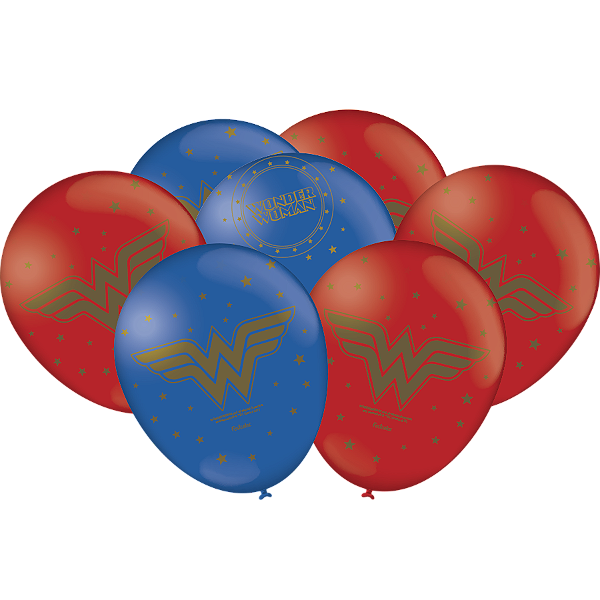 Balão / Bexiga Nº9 Mulher Maravilha Sortido C/25 Unid. Festcolor/ Mais Festa