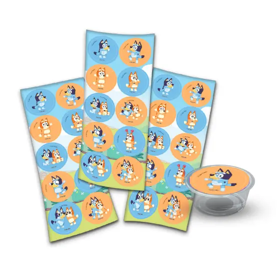 Adesivo Redondo Bluey C/30 Unidades (111337)