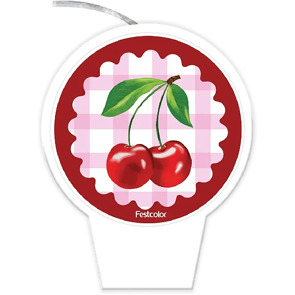 Vela Plana Cereja C/01 Unidade (113209)