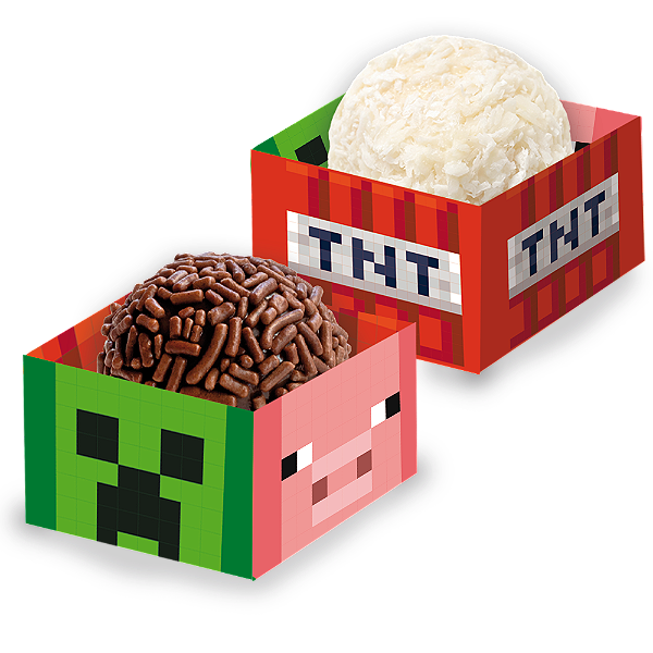 Porta Forminha Minecraft C/40 Unidades (113162)