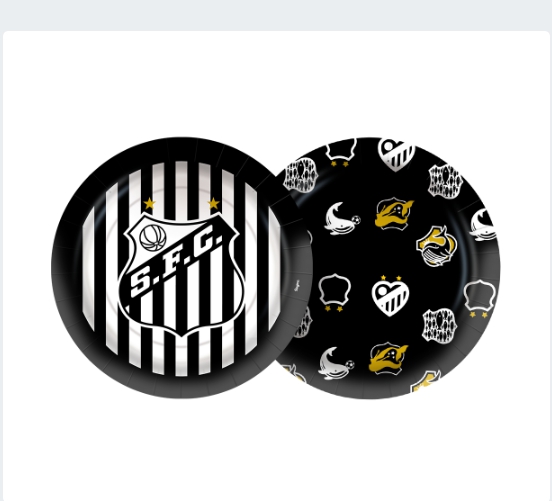 Prato Papel Santos C/08 Unidades (114031.0)