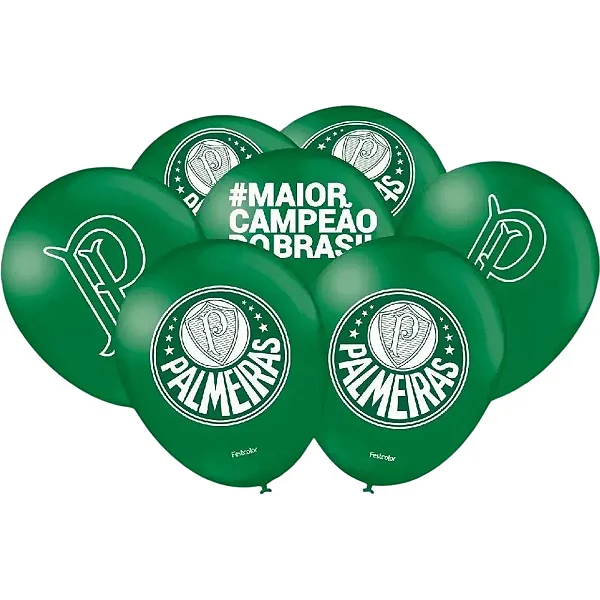 Balão Especial Palmeiras 9" C/25 Unidades (110487)