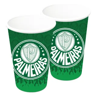 Copo Papel Palmeiras 200ml C/08 Unidades (110491)
