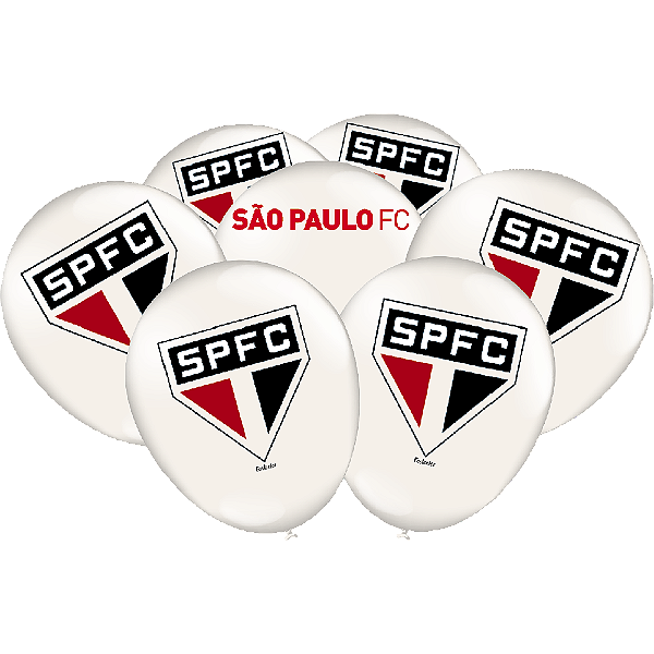 Balão Especial São Paulo 9" C/25 Unidades (106882)