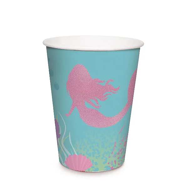 Copo Papel Sereia 240ml C/08 Unidades (234010130)