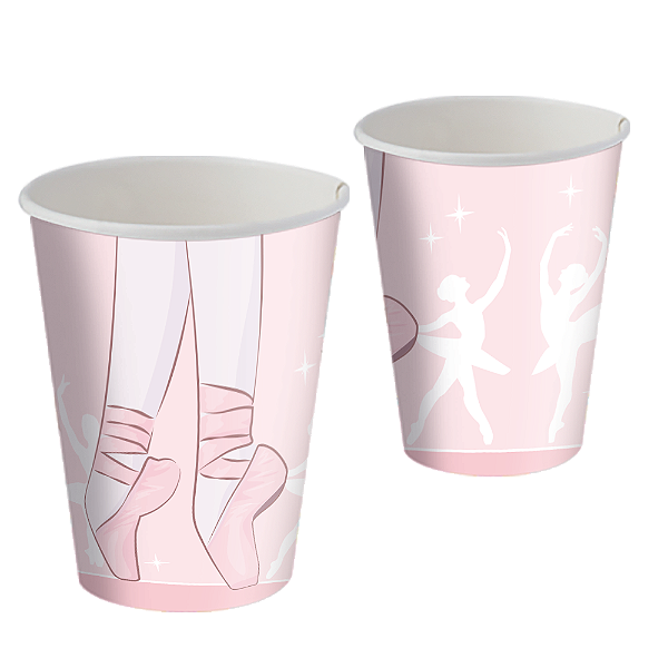 Copo Papel Bailarina 200ml C/08 Unidades (113536)