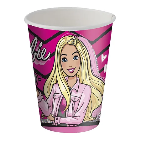 Copo Papel Barbie 200ml C/08 Unidades (109126)