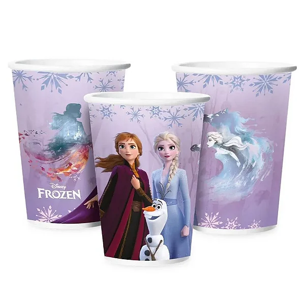 Copo Papel Frozen 180ml C/08 Unidades (119514.7)