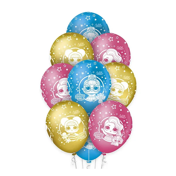 Balão Látex Lol Surprise 12" C/10 Unidades (115943.7)