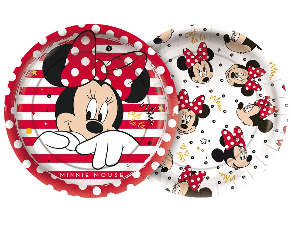 Prato Papel Minnie Red C/08 Unidades (1195334.4)