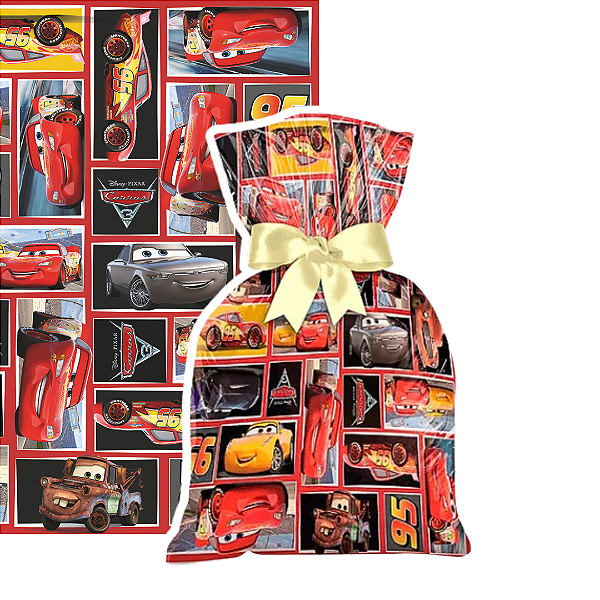 Saco Pra Lembrancinha/Presente 20x29 Carros C/40 Unidades (99000670)