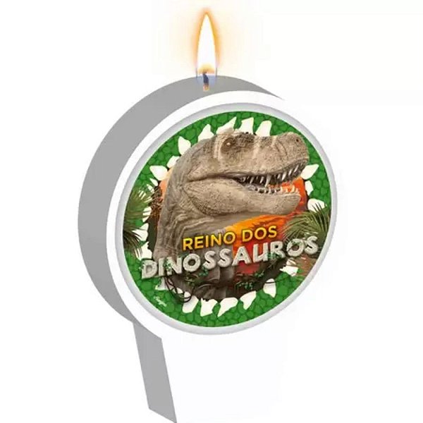 Vela Plana Dinossauros C/01 Unidade (112691)