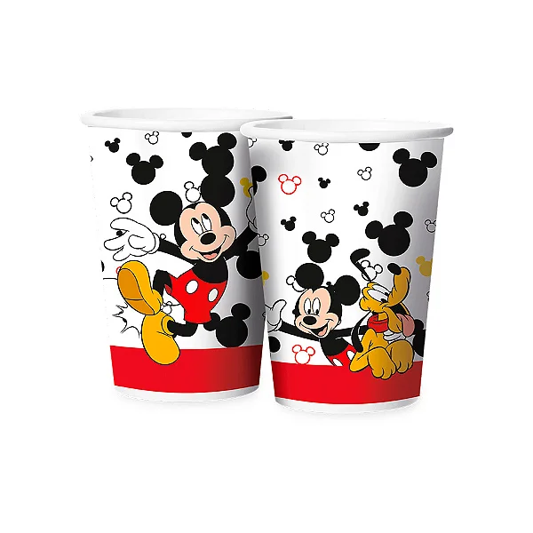 Copo Papel 180ml Mickey Mouse C/08 Unidades (119529.8)