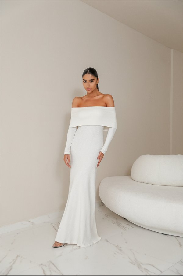 Vestido Malha Ombro a Ombro Rafaella