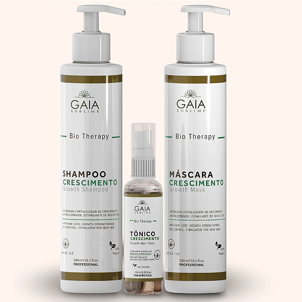 Kit  Crescimento Bio Therapy (Shampoo, Máscara, Tônico)