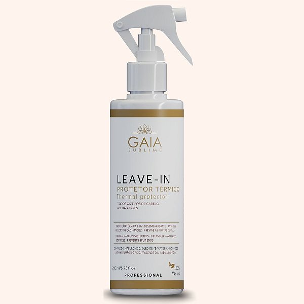 Leave-in Vegano Gaia Sublime | Proteção Solar, Chapinha, Secador, Brilho, Hidratação e Desembaraço