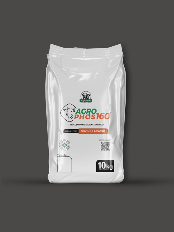 Agro Phós 160 - Núcleo Mineral e Vitamínico - Saco 10kg