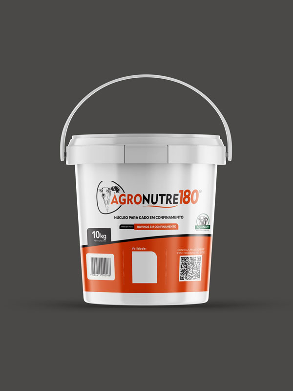 Agronutre 180 - Núcleo para Gado em Confinamento - Balde 10kg