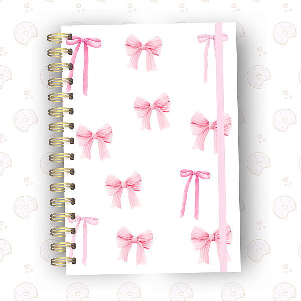 Caderno Laços Sofié | A5 ou Colegial | Fixo ou Reposicionável