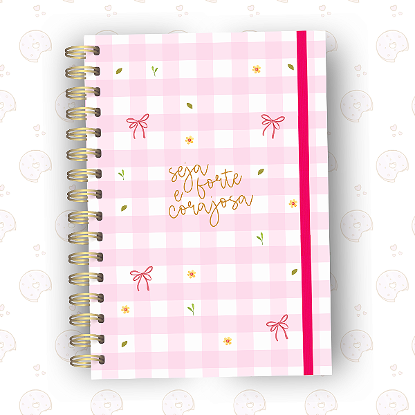 Caderno Lacinhos | A5 ou Colegial | Fixo ou Reposicionável