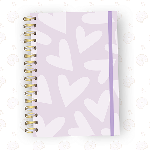 Caderno Lilás Holly | A5 ou Colegial | Fixo ou Reposicionável