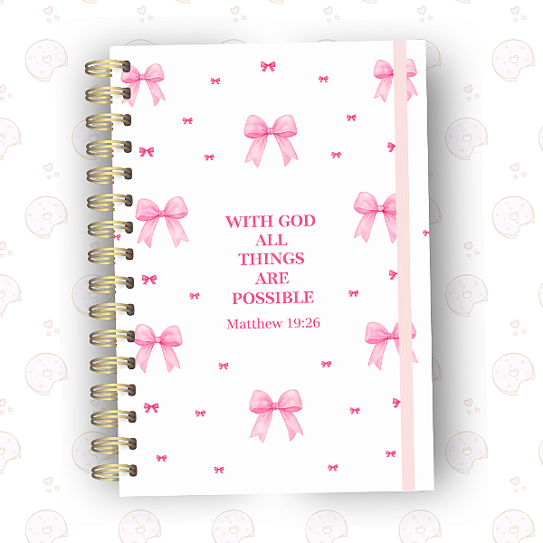 Caderno Faith | A5 ou Colegial | Fixo ou Reposicionável