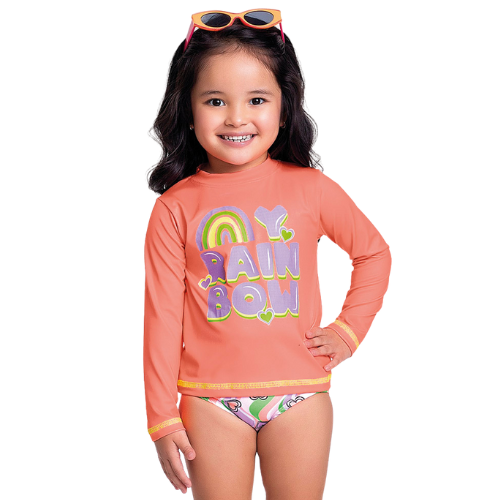 Conjunto Blusa M/L e Calcinha Com Proteção UV50+