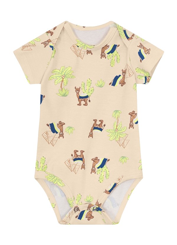 Body Cotton Masculino Estampa Deserto Brandili