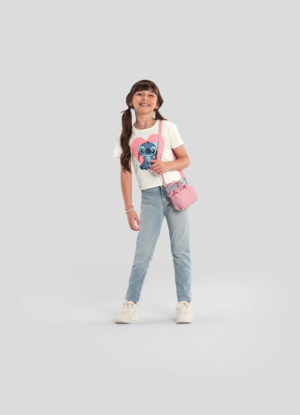 Blusa Infantil Feminina Cropped Stitch Brandili