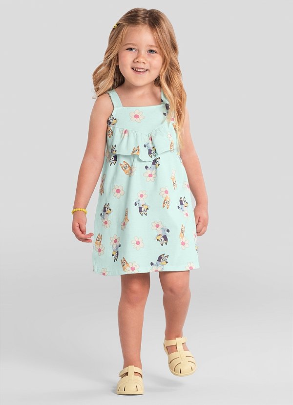 Vestido infantil menina da Bluey Brandili