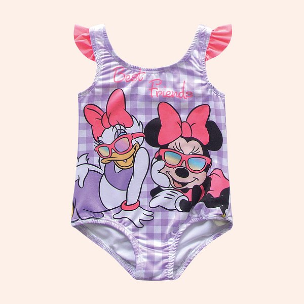 Maio Infantil Menina Minnie Mouse Lilas Fakini