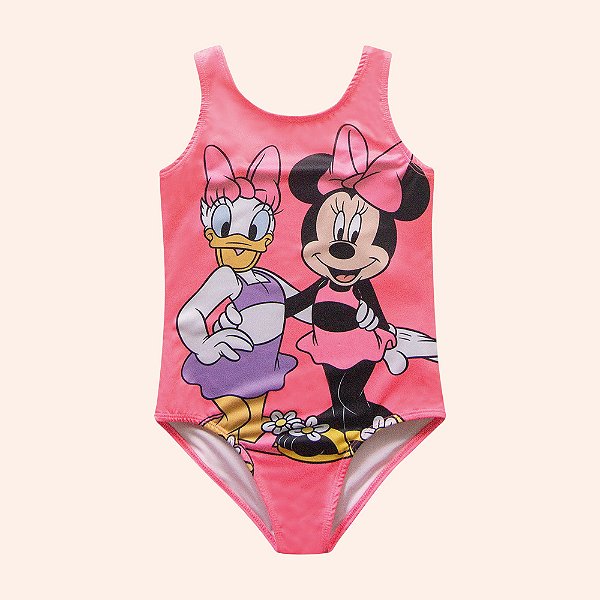 Maio Infantil Menina Minnie Mouse Pink Fakini