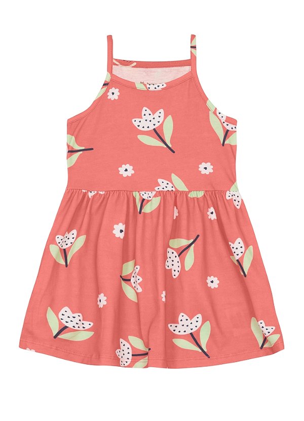 Vestido infantil menina floral Brandili