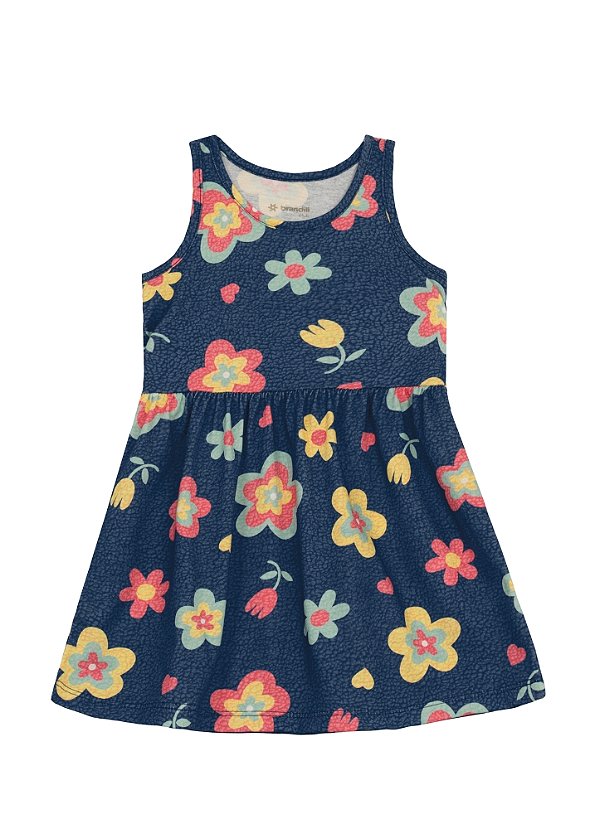 Vestido infantil menina florido Brandili