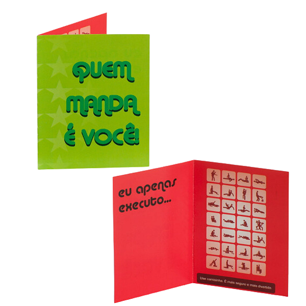 Cartão "Quem manda é você"