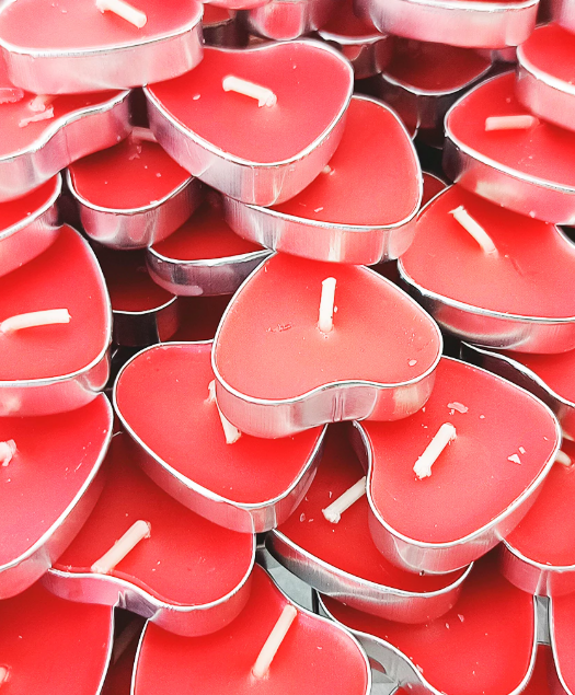Velas Rechaud coração -  12 unidades