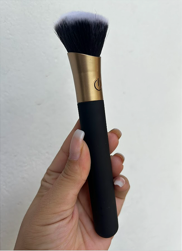 Vibrador Pincel de Make Roxo