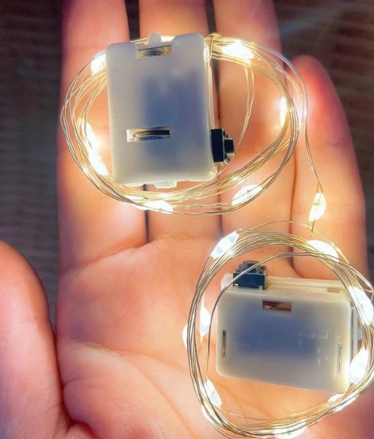 Fio LED 2 metros Luz de Fada Pisca para decoração dia dos namoradoS surpresa