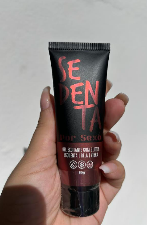 Sedenta Por Sexo – Gel Lubrificante Excitante e Adstringente com Glitter