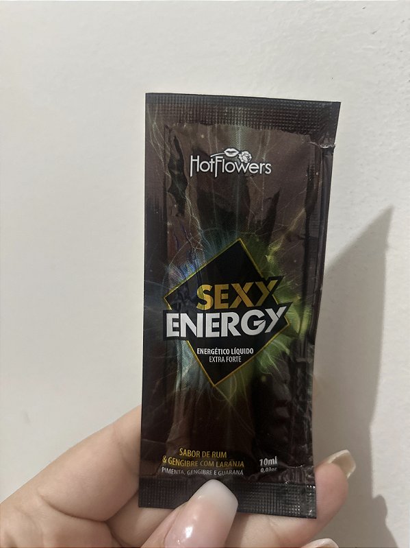 Sexy Energy Energético Líquido Extra Forte Masculino  10ml Hot Flowers
