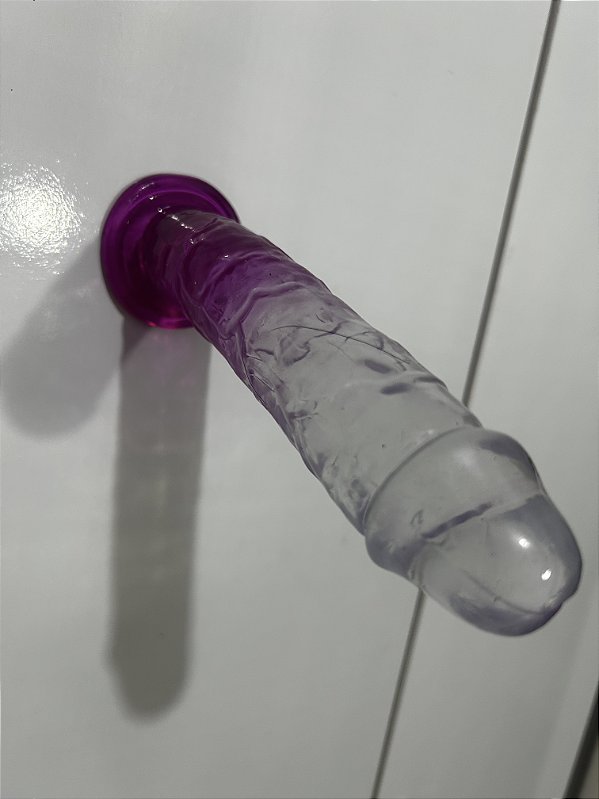 PROTESE PENIS DILDO REALÍSTICO CRISTAL 19,5X3,8CM