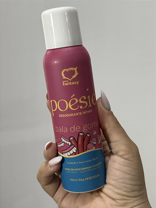 DESODORANTE POESIE BALA DE GOMA AEROSOL JATO SECO