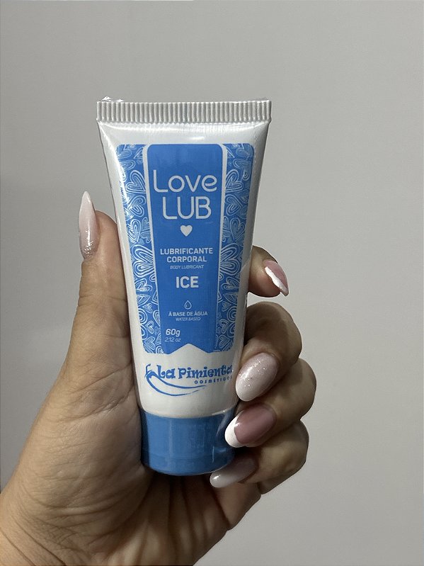 Lubrificante Ice (gela) sem sabor semelhante a lubrificação intima natural