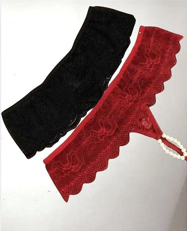 Kit 2 calcinhas tailandesas renda