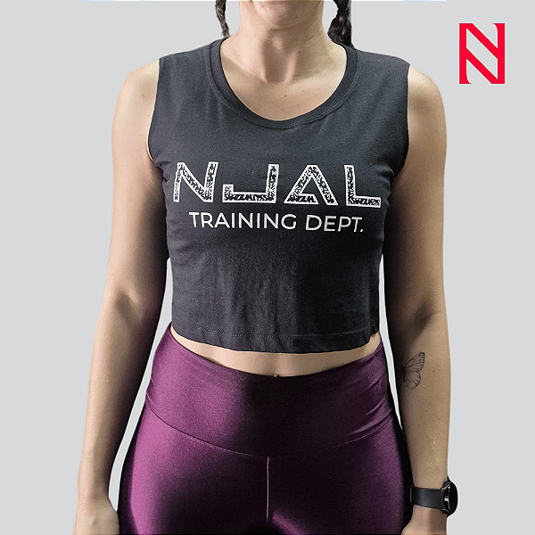 Cropped Training Dept Cinza Escuro